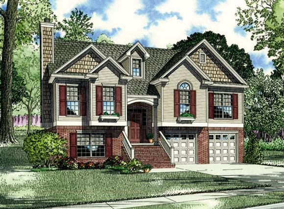 House Plan 62038 with 3 Beds, 3 Baths Elevation