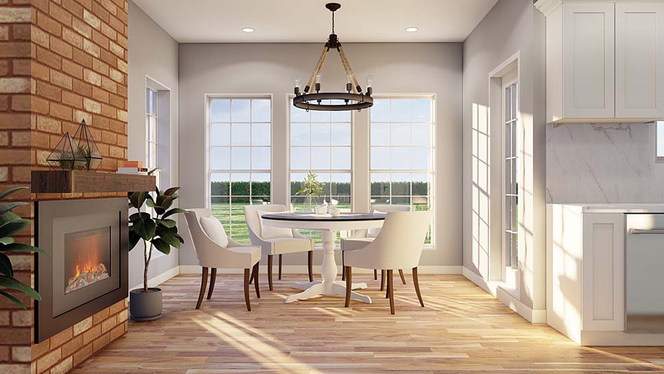 European, One-Story, Traditional Plan with 2405 Sq. Ft., 4 Bedrooms, 3 Bathrooms, 3 Car Garage Picture 17