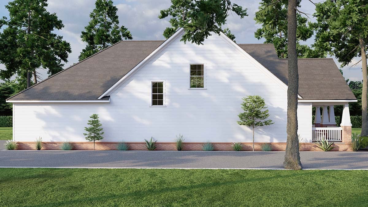 Country, Craftsman, Traditional Plan with 2146 Sq. Ft., 3 Bedrooms, 3 Bathrooms, 2 Car Garage Picture 3