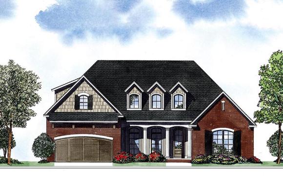 House Plan 62099 with 4 Beds, 2 Baths, 2 Car Garage Elevation