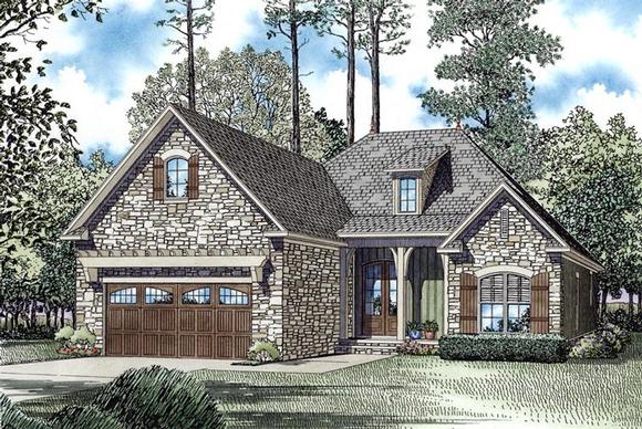 House Plan 62130 with 3 Beds, 2 Baths, 2 Car Garage Elevation