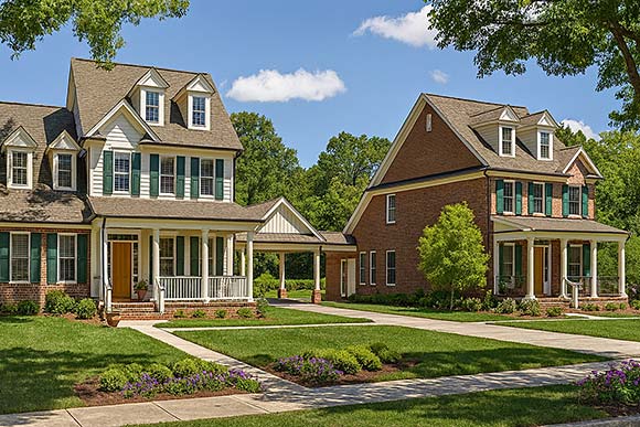Colonial, Southern Multi-Family Plan 62140 with 4 Beds, 3 Baths, 2 Car Garage Elevation