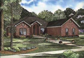 European, Traditional House Plan 62160 with 4 Beds, 2 Baths, 3 Car Garage Elevation
