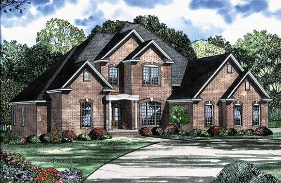 House Plan 62232 with 5 Beds, 5 Baths, 3 Car Garage Elevation