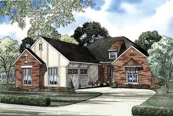 House Plan 62267 with 2 Beds, 2 Baths, 2 Car Garage Elevation