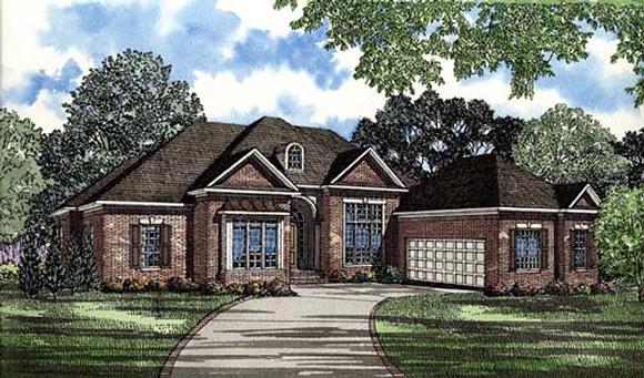 House Plan 62274 with 4 Beds, 5 Baths, 2 Car Garage Elevation