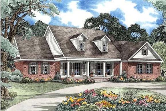 House Plan 62297 with 5 Beds, 5 Baths, 3 Car Garage Elevation