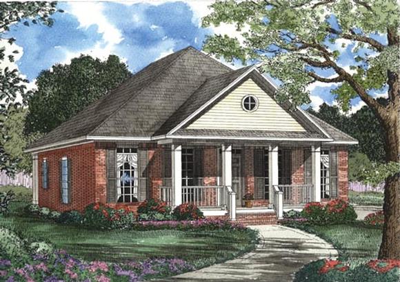 House Plan 62330 with 3 Beds, 2 Baths, 2 Car Garage Elevation