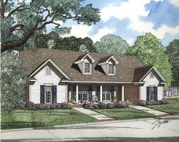 Multi-Family Plan 62379 with 4 Beds, 2 Baths, 2 Car Garage Elevation