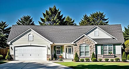 Plan Number 62550 - 1289 Square Feet