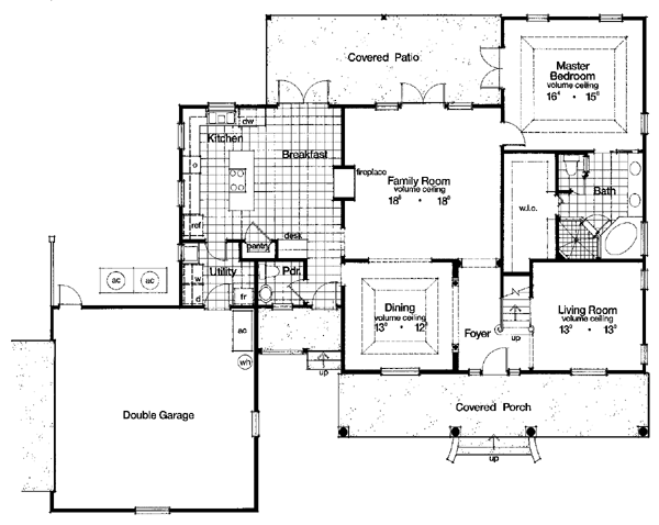 House Plan 63014 - With 2711 Sq Ft, 4 Bed, 3 Bath, 1 Half Bath