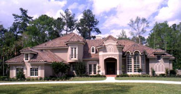 Mediterranean, Victorian House Plan 63075 with 5 Beds, 7 Baths, 3 Car Garage Elevation