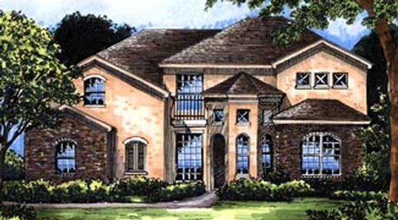 Contemporary House Plan 63211 with 4 Beds, 4 Baths, 2 Car Garage Elevation