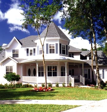 Cottage, Southern, Traditional, Victorian Plan with 3139 Sq. Ft., 4 Bedrooms, 4 Bathrooms, 3 Car Garage Picture 2