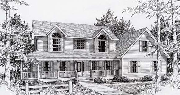 Country House Plan 63516 with 3 Beds, 3 Baths, 2 Car Garage Elevation