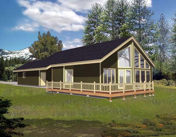 House Plan 63536 with 3 Beds, 3 Baths, 1 Car Garage Elevation