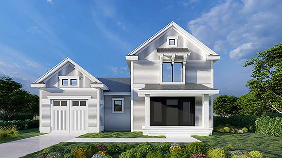 Country, Craftsman, Farmhouse House Plan 63570 with 3 Beds, 2 Baths, 2 Car Garage Elevation