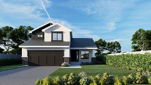 Country, Craftsman, Farmhouse House Plan 63574 with 3 Beds, 3 Baths, 2 Car Garage Elevation