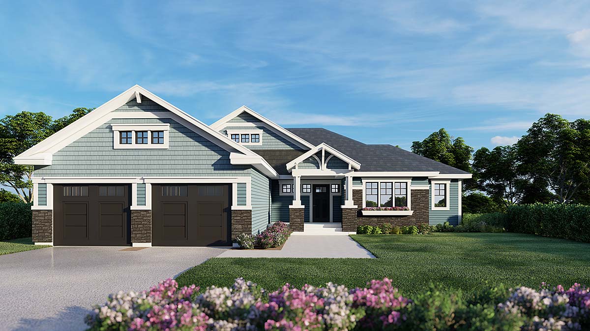 Tudor Style Ranch House Design