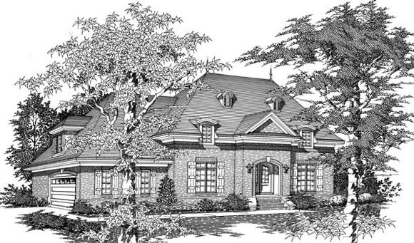 House Plan 63702 with 4 Beds, 3 Baths, 2 Car Garage Elevation