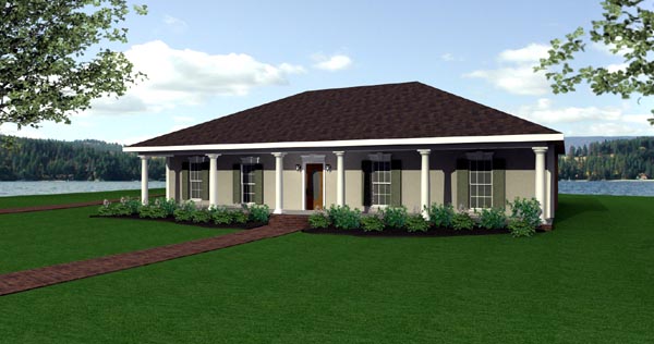 House Plan 64516 - Southern Style with 1856 Sq Ft, 3 Bed, 3 Bath ...