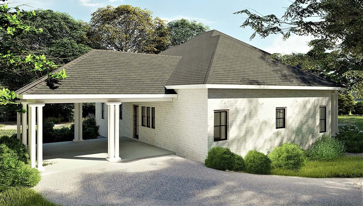 Colonial, Country, Southern Plan with 2160 Sq. Ft., 3 Bedrooms, 2 Bathrooms, 2 Car Garage Picture 3