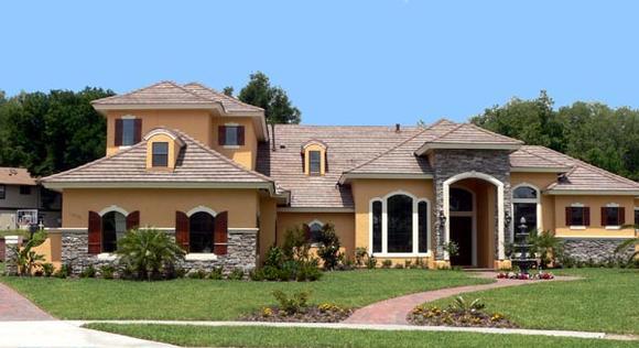 House Plan 64704 with 5 Beds, 5 Baths, 3 Car Garage Elevation