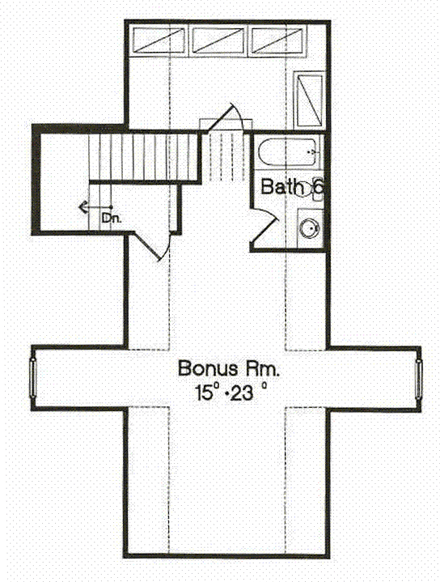 Florida, Mediterranean House Plan 64725 with 5 Beds, 6 Baths, 4 Car Garage Second Level Plan