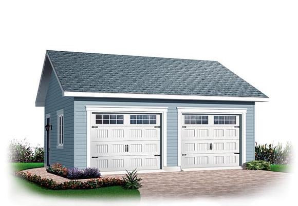 Ranch, Traditional 2 Car Garage Plan 64875 Elevation