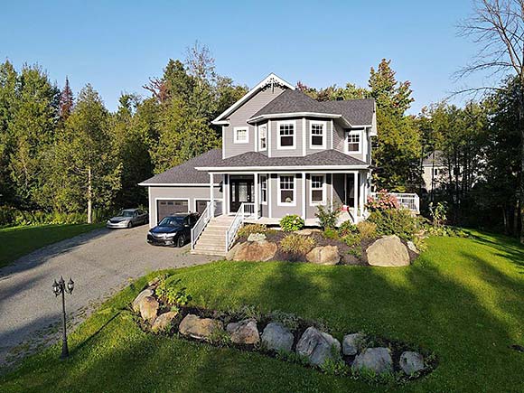 Country, Southern, Victorian House Plan 64968 with 3 Beds, 3 Baths, 1 Car Garage Elevation