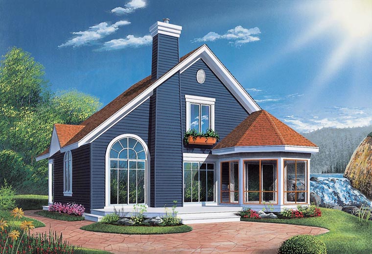 Bungalow, Contemporary, Victorian Plan with 1468 Sq. Ft., 3 Bedrooms, 2 Bathrooms Elevation