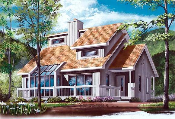 Contemporary, Craftsman House Plan 65141 with 3 Beds, 2 Baths Elevation