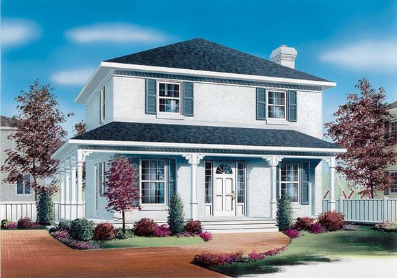 Country House Plan 65151 with 3 Beds, 2 Baths Elevation