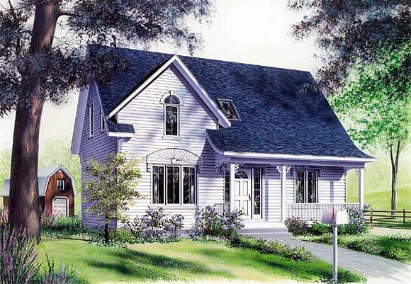 Country, Traditional House Plan 65249 with 3 Beds, 2 Baths Elevation