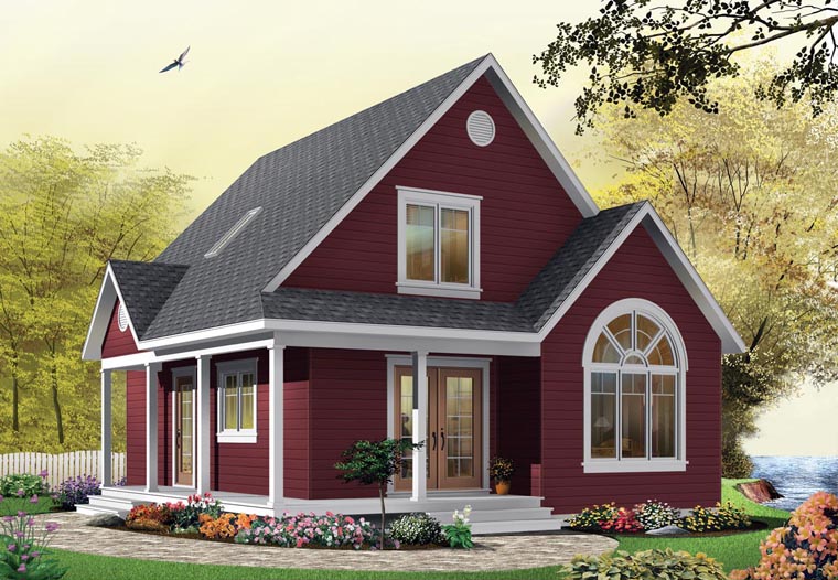 Country House Plan 65394 with 2 Beds, 2 Baths Elevation