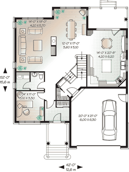 House Plan 65441 - Traditional Style with 3181 Sq Ft, 5 Bed, 2 Ba ...