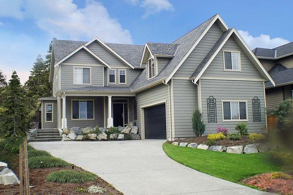 Country House Plan 65475 with 4 Beds, 3 Baths, 3 Car Garage Elevation