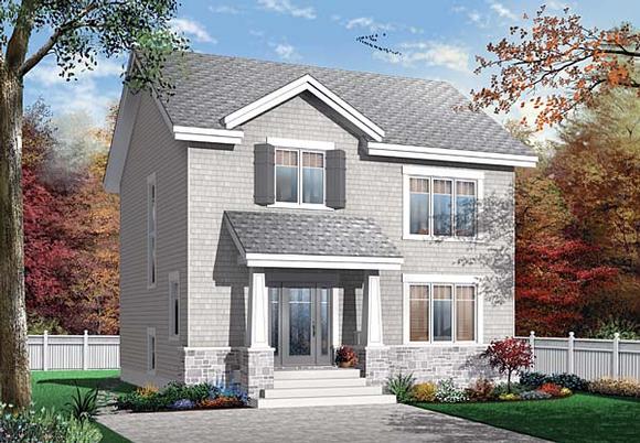 Country, Craftsman House Plan 65503 with 3 Beds, 2 Baths Elevation