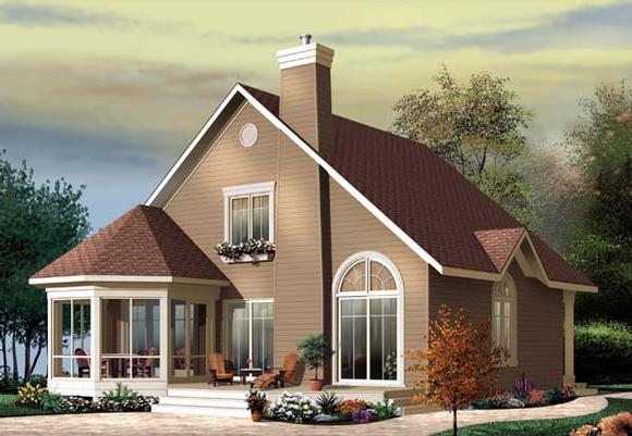 Country, Craftsman House Plan 65518 with 3 Beds, 2 Baths Elevation