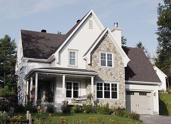 Country, European, Traditional, Victorian House Plan 65529 with 3 Beds, 2 Baths, 1 Car Garage Elevation