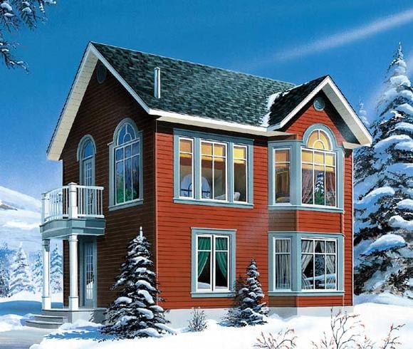 Victorian House Plan 65580 with 2 Beds, 2 Baths Elevation