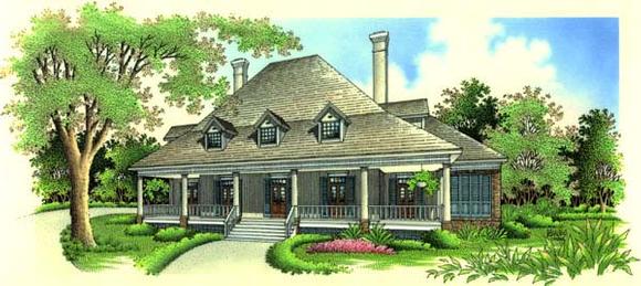 Country, Southern House Plan 65656 with 4 Beds, 3 Baths, 2 Car Garage Elevation
