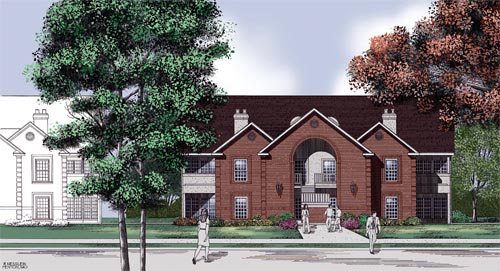 European Multi-Family Plan 65710 with 16 Beds, 16 Baths Elevation