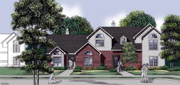 Traditional Multi-Family Plan 65712 with 5 Beds, 5 Baths Elevation