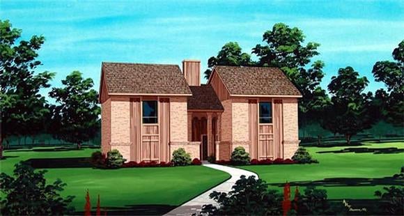 Multi-Family Plan 65715 with 2 Beds, 4 Baths Elevation