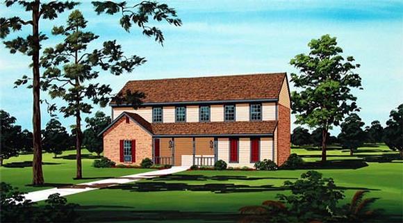 House Plan 65719 with 2 Beds, 2 Baths Elevation