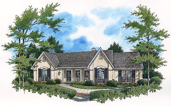 European, One-Story, Tuscan House Plan 65768 with 3 Beds, 2 Baths, 2 Car Garage Elevation