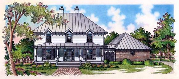 Country House Plan 65793 with 5 Beds, 2 Baths, 3 Car Garage Elevation