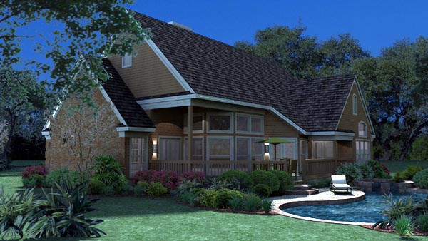 Traditional Plan with 1675 Sq. Ft., 3 Bedrooms, 2 Bathrooms, 2 Car Garage Picture 6