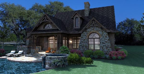 Cottage, Craftsman, Tuscan Plan with 1698 Sq. Ft., 3 Bedrooms, 3 Bathrooms, 2 Car Garage Picture 6